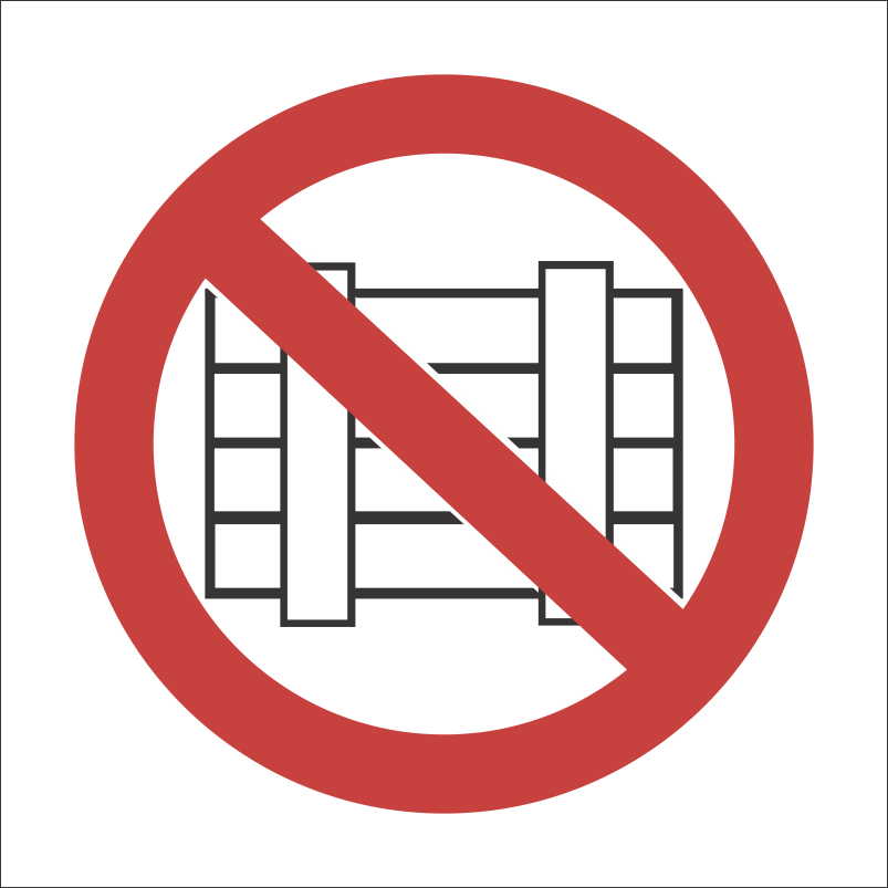 PV14 - SABS Do not obstruct safety sign