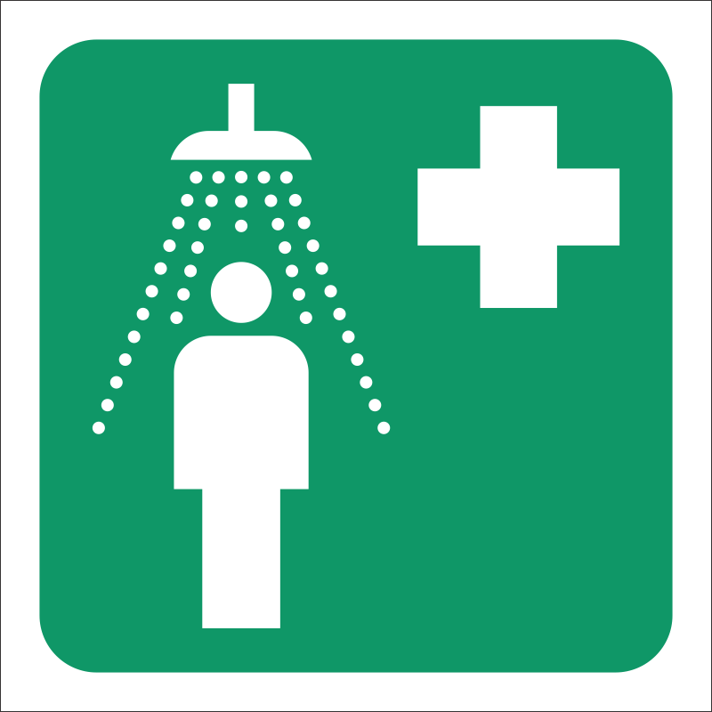 GA20 - Safety Shower Sign