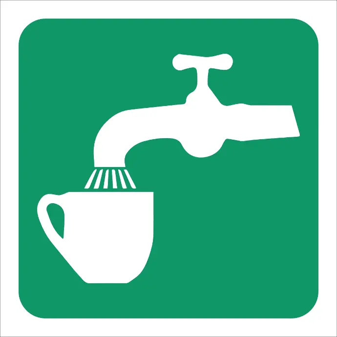 GA6 - Drinking Water Sign