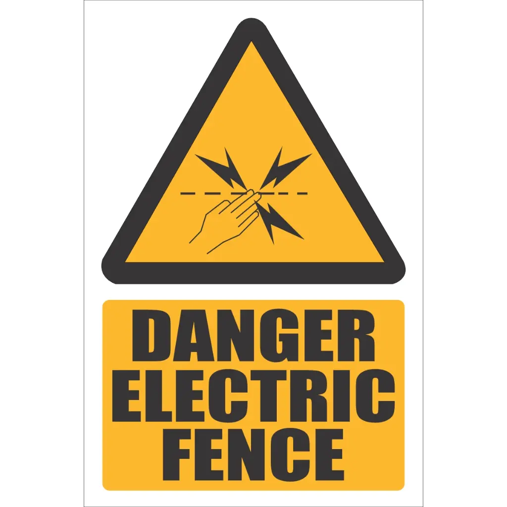 EL30 - Electric Fence Explanatory Safety Sign