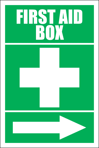 FA16 - First Aid Box Right Sign