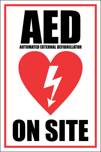 FA26 - AED Automated External Defibrillator On Site Sign