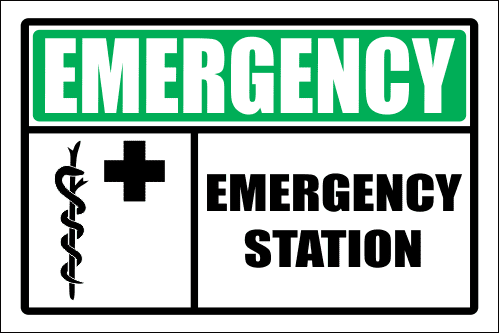 FA38 - Emergency Station Sign