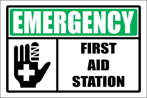 FA39 - Emergency First Aid Station Sign