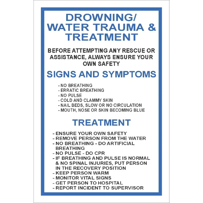 FA4 - Drowning And Water Trauma Sign