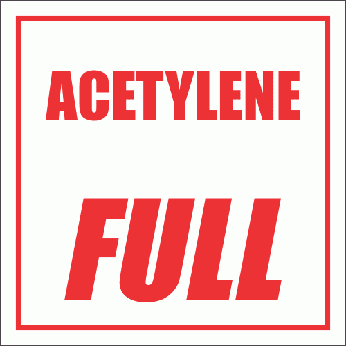 GAS1 - Acetylene Full Sign