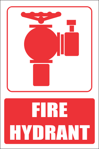 FB4E - Fire Hydrant Explanatory Safety Sign