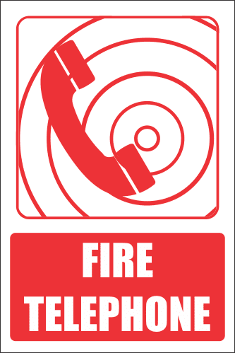 FB7E - Fire Telephone Explanatory Safety Sign