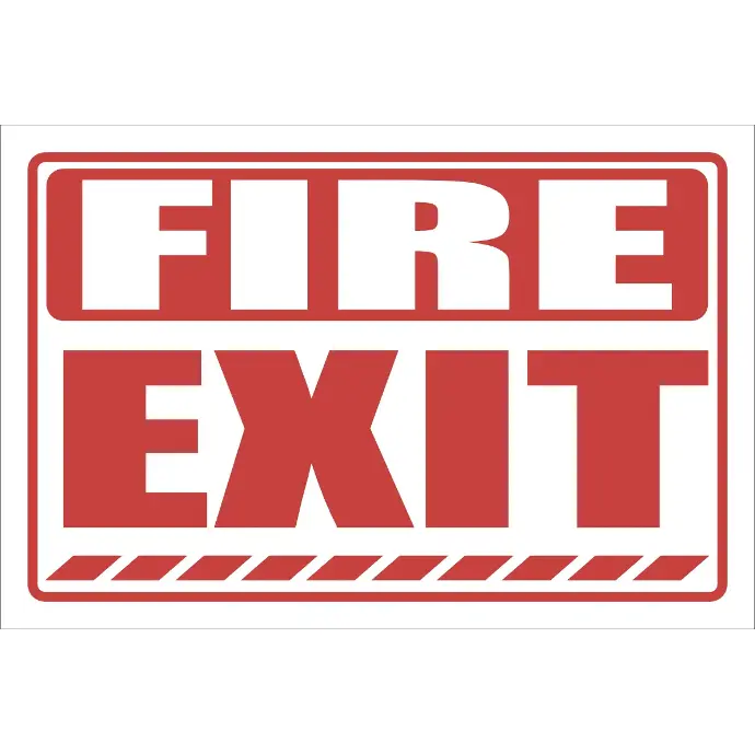 FR44 - Fire Exit Safety Sign