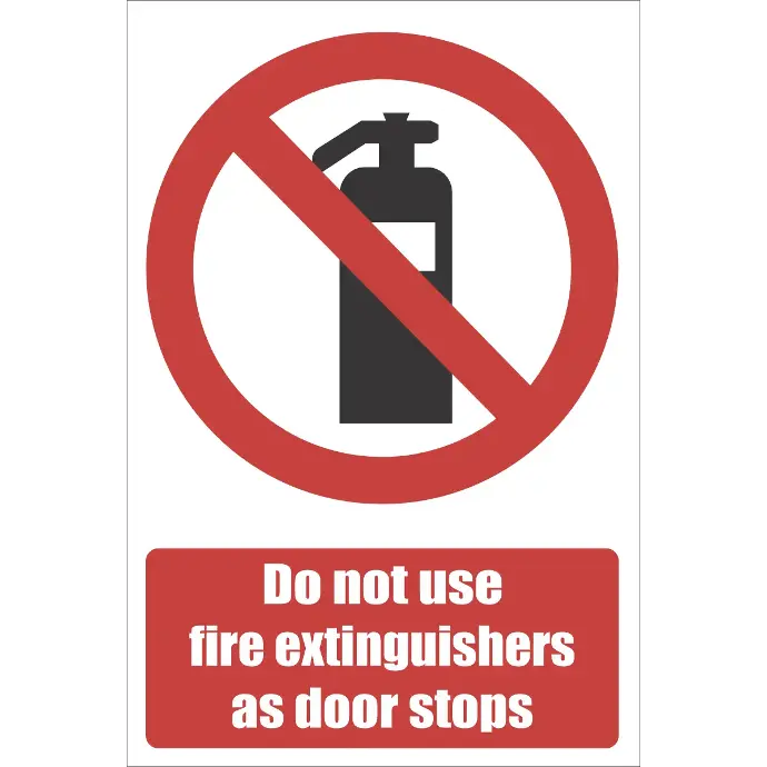 FR48 - Door Stop Safety Sign