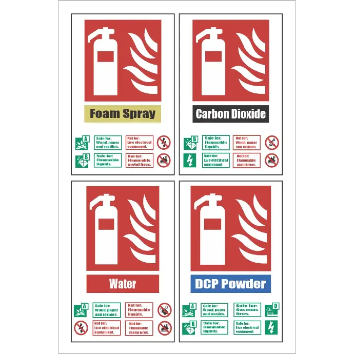FR49 - Fire Extinguisher Combo Safety Sign