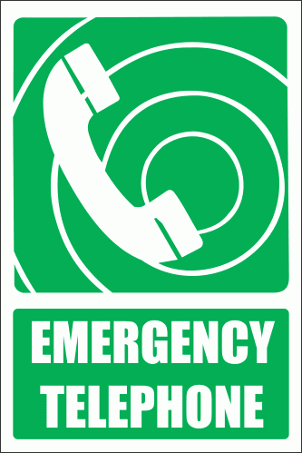 GA15E - Emergency Telephone Explanatory Sign