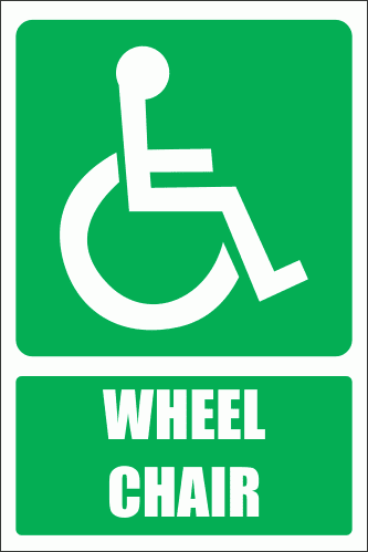 GA22E - Wheel Chair Explanatory Sign