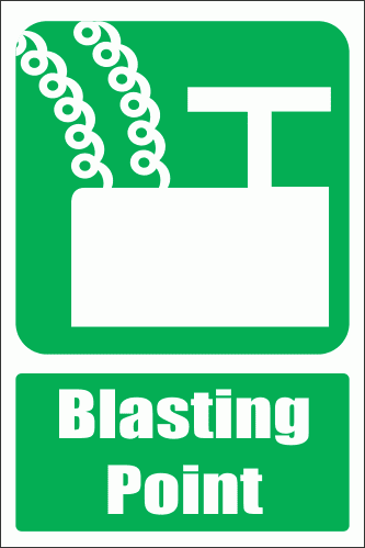 GA7E - Blasting Point Explanatory Sign