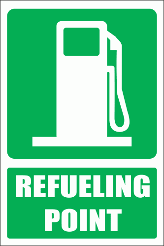 GA9E - Fueling Point Explanatory Sign