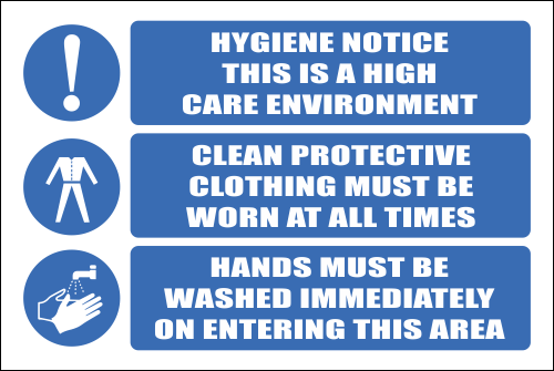 H12 - Hygiene Notice Sign