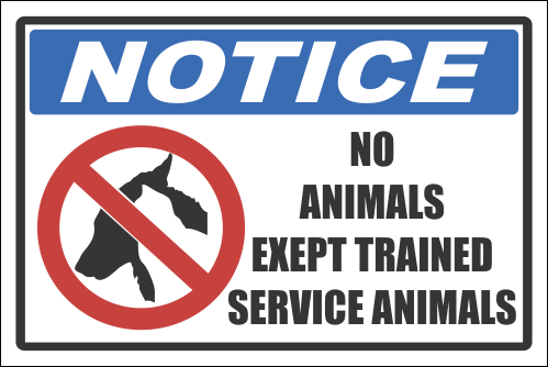 H15 - No Animals Sign