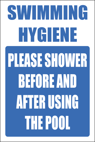 H22 - Swimming Hygiene Sign