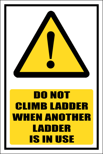 LD10 - Do Not Climb Sign