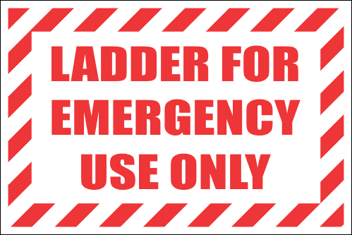 LD19 - Ladder For Emergency Use Sign