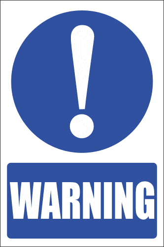 MA13 - Standard Warning Safety Sign