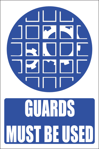 MA19E - Machine Guards Explanatory Safety Sign