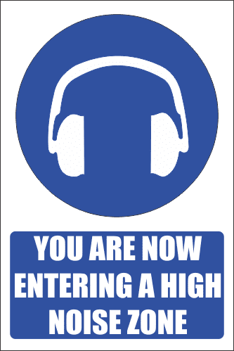MA36 - High Noise Zone Safety Sign