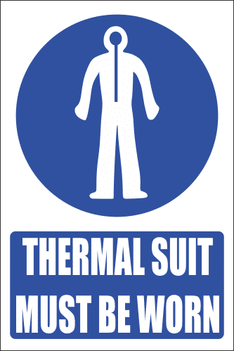 MV24E - Thermal Suit Explanatory Safety Sign