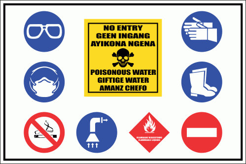 PO11 - No Entry Poisonous Water Sign