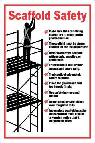 SC12 - Scaffold Safety Sign