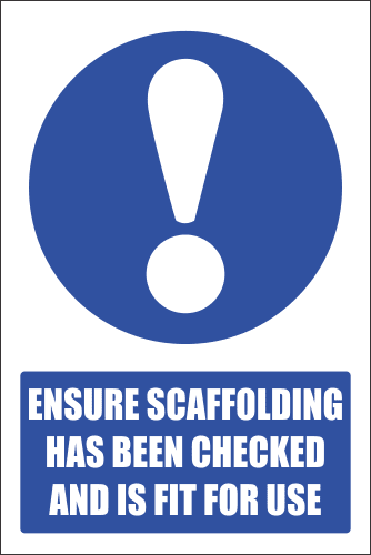 SC37 -Scaffold Has Been Checked Sign