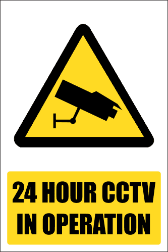 SE2 - 24 Hour CCTV Sign