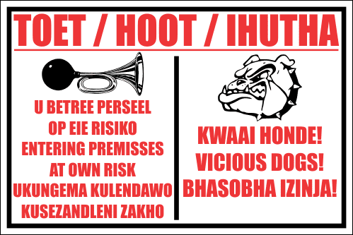 SE67 - Toet Hoot Ihutha Sign