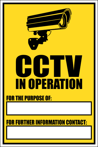 SE77 - CCTV In Operation Sign