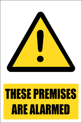 SE78 - Premises Are Alarmed Sign