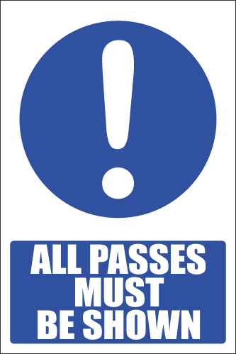 SE79 - All Passes Sign