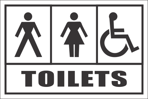 T34 - Combo Toilet Sign