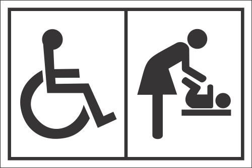 T35 - Accessible Toilet And Baby Change Room Sign