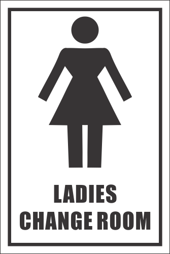 T36 - Ladies Change Room Sign