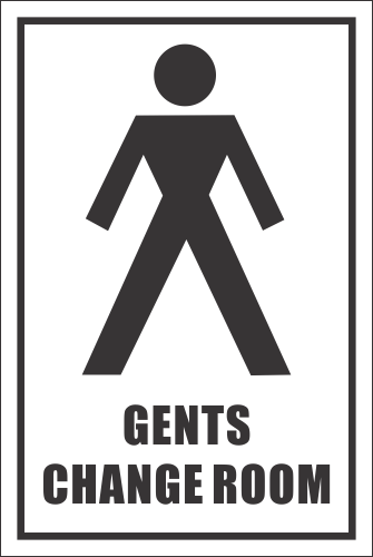 T37 - Gents Change Room Sign