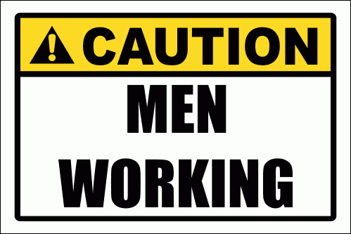 WF17 - Caution Men Working Sign