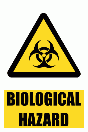 WW11E - Biological Hazard Explanatory Safety Sign