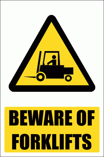 WW20E - Beware Of Forklifts Explanatory Safety Sign