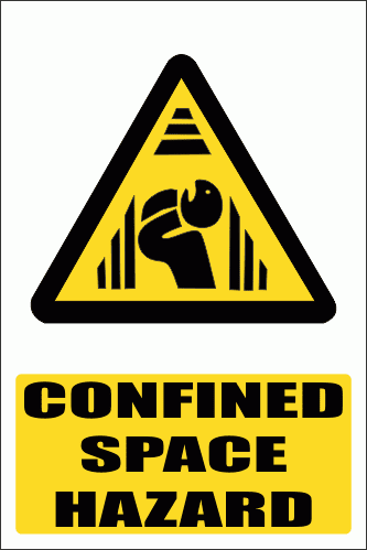 WW28E - Confined Space Hazard Explanatory Safety Sign