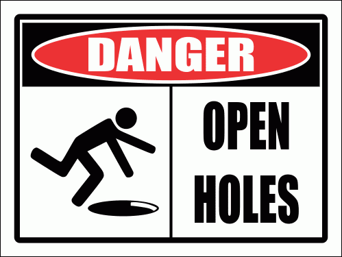 C26 - Open Hole Sign