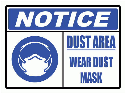 C27 - Dust Area Sign