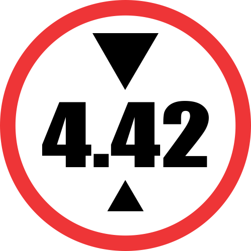 R204 - Height Limit Road Sign