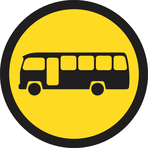 TR120 - Temporary Midi-Busses Only Road Sign