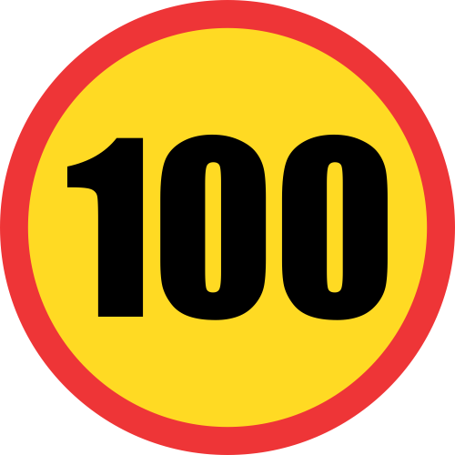 TR201 - Temporary Speed Limit Road Sign