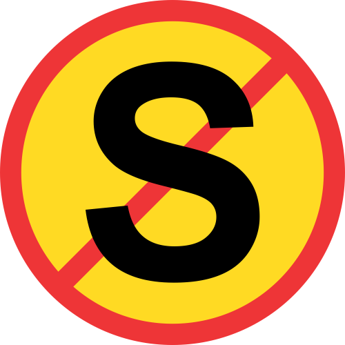 TR217 - Temporary No Stopping Road Sign